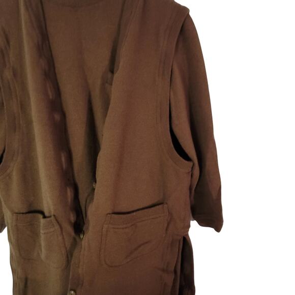 Vintage Tom and Linda Platt Shift Wool Dress and Cardigan- See Measurements - Picture 4 of 13